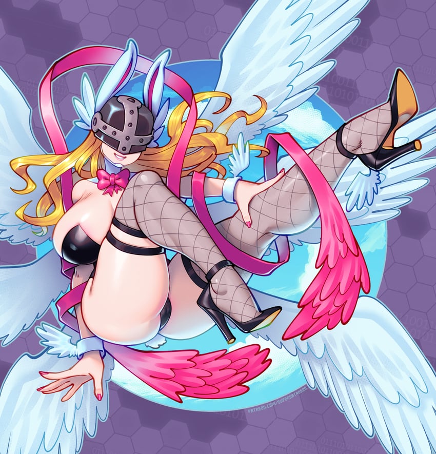 angewomon (digimon) drawn by supersatanson