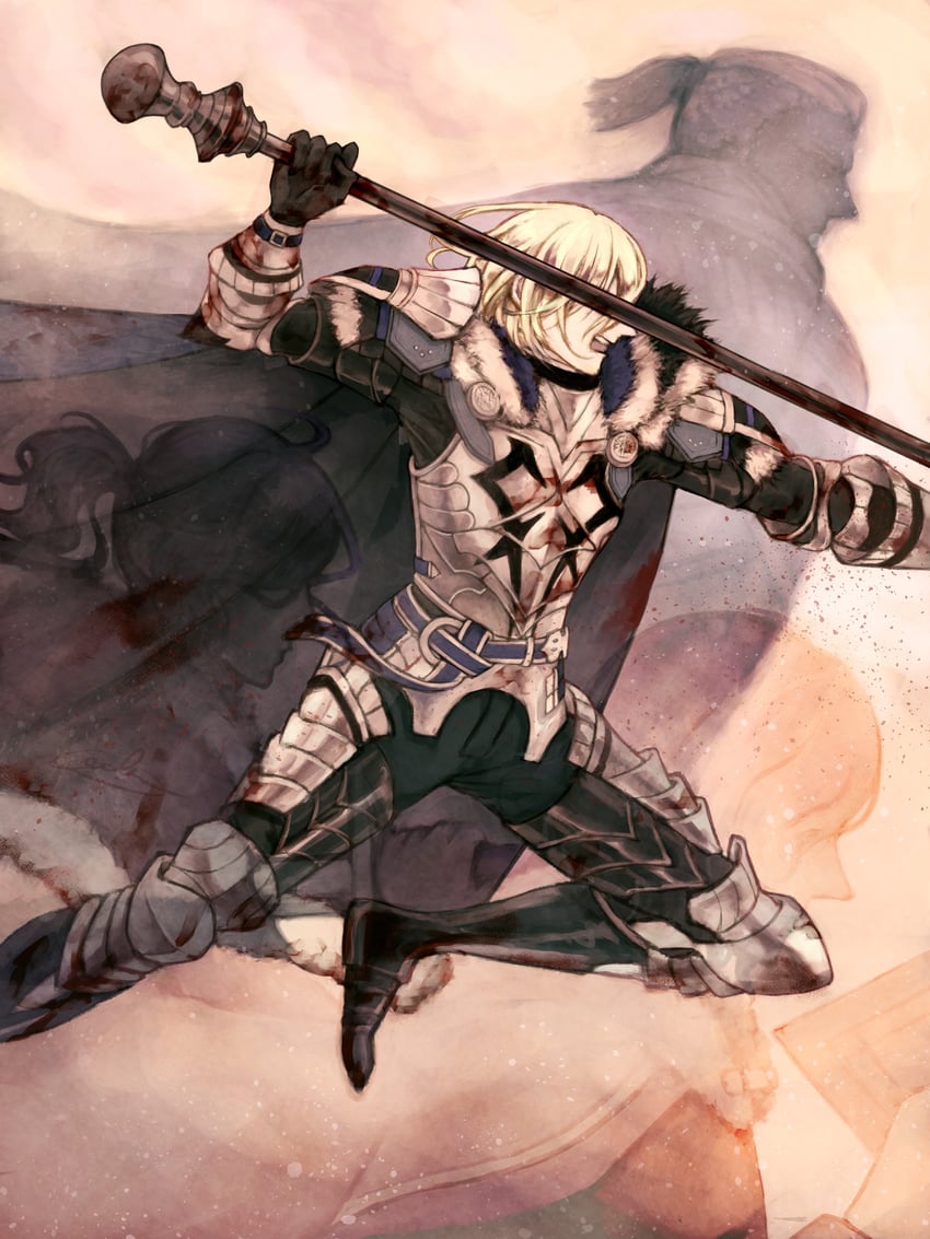 dimitri alexandre blaiddyd, felix hugo fraldarius, and dedue molinaro (fire emblem and 2 more) drawn by eula_rito