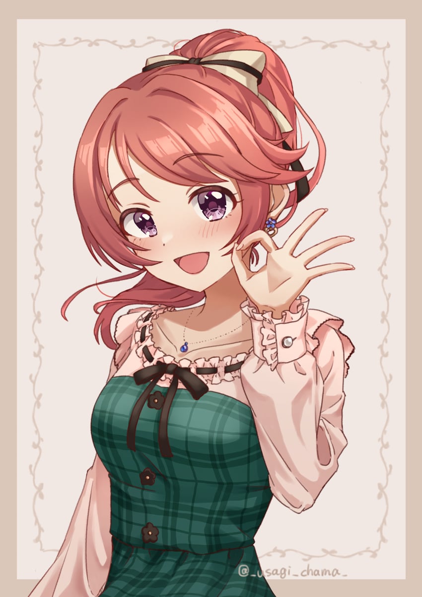 shiina noriko (idolmaster and 2 more) drawn by usagichama