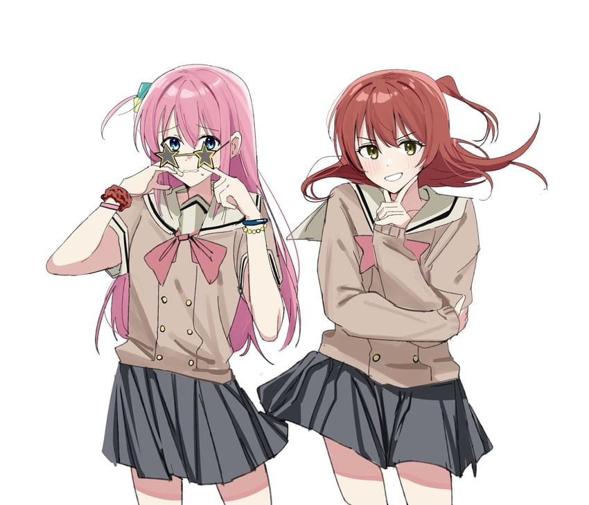 gotoh hitori and kita ikuyo (bocchi the rock!) drawn by haidao_mao