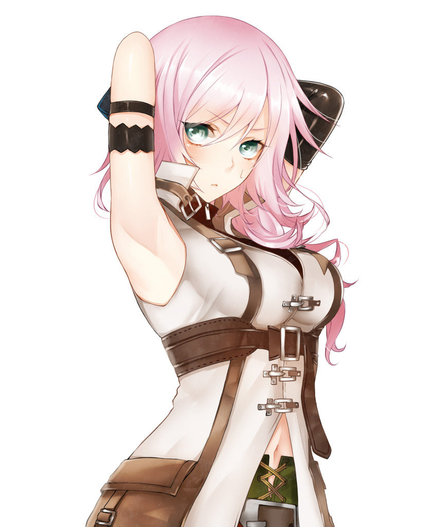 lightning farron (final fantasy and 1 more) drawn by apt