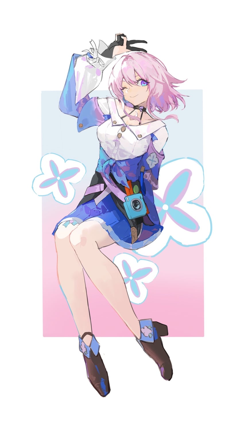 march 7th (honkai and 1 more) drawn by aco_gbfg