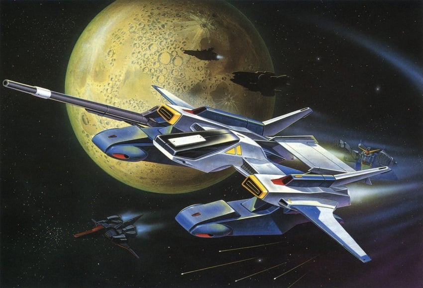 zeta gundam, gundam mk ii, argama, and g-defenser (gundam and 1 more)