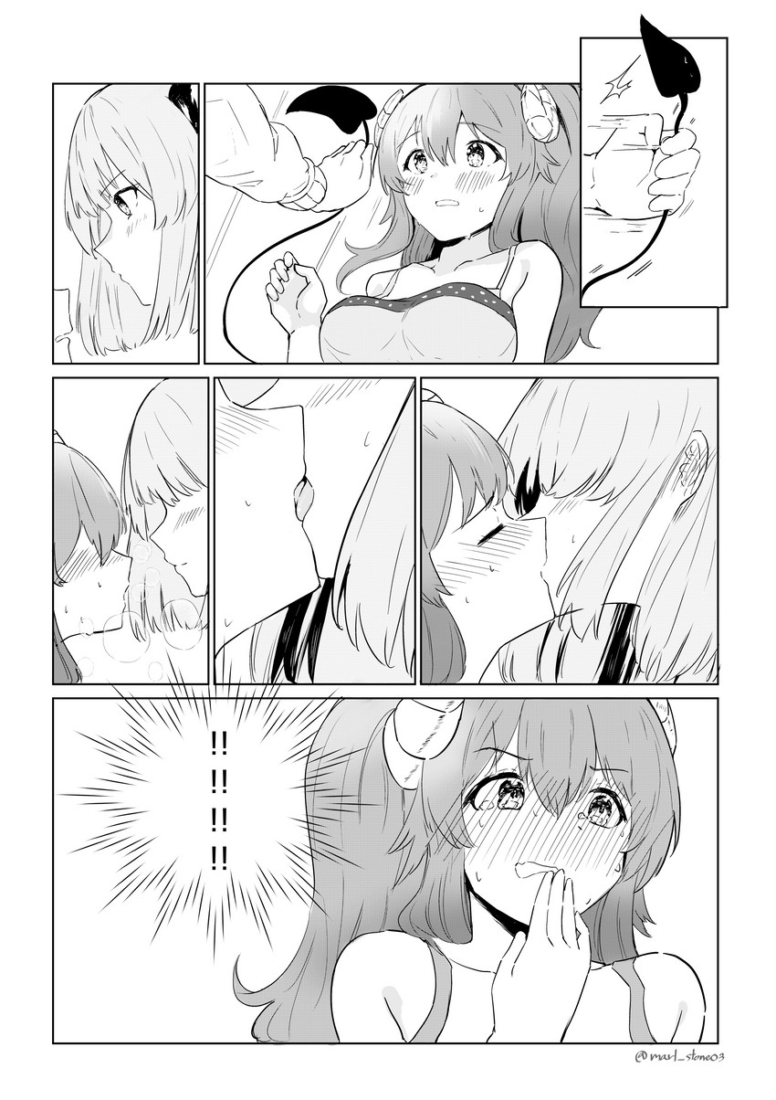 yoshida yuuko and chiyoda momo (machikado mazoku) drawn by dinsoreprong64