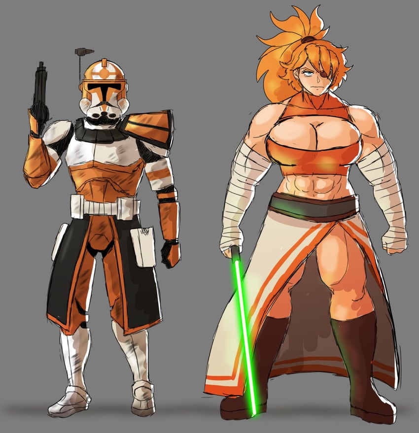 zess and commander cody (original and 1 more) drawn by jauntyweb