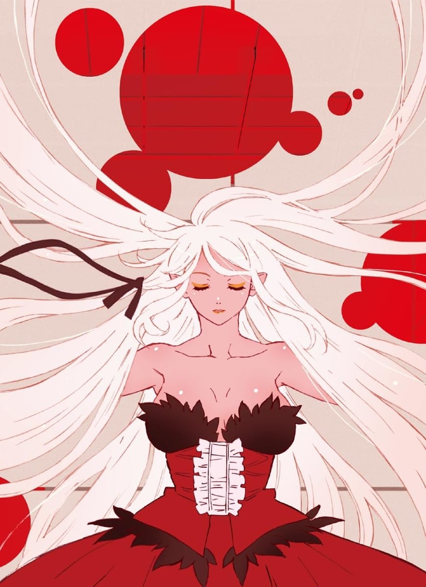 oshino shinobu and kiss-shot acerola-orion heart-under-blade (monogatari and 1 more)