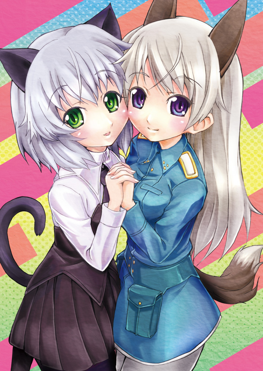 sanya v. litvyak and eila ilmatar juutilainen (world witches series and 1 more) drawn by niwa_mizuki