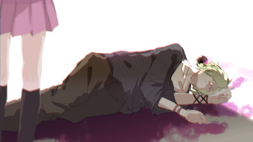 akamatsu kaede and amami rantaro (danganronpa and 1 more) drawn by kirimori_(potpourriii)