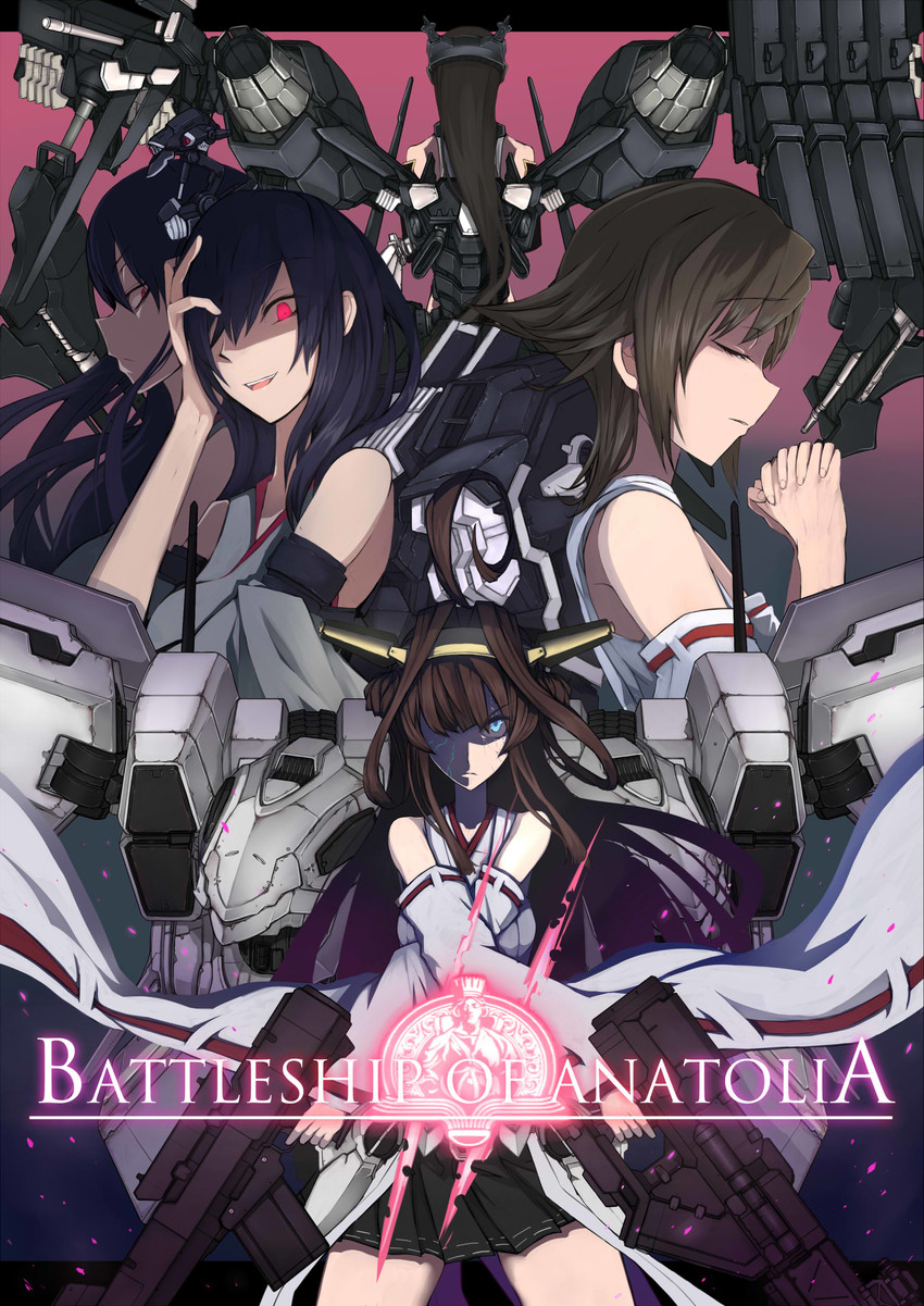 kongou, nagato, yamashiro, hiei, and fusou (kantai collection and 2 more) drawn by yuzuruka_(bougainvillea)