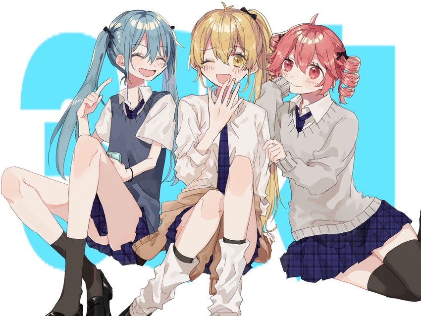 hatsune miku, kasane teto, and akita neru (vocaloid and 2 more) drawn by amaridoriafu