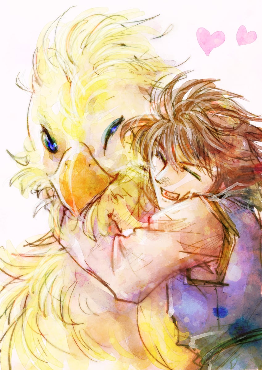 bartz klauser and boco (final fantasy and 1 more) drawn by hayato_sgs