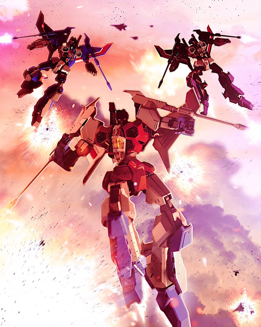 starscream, thundercracker, and skywarp (transformers and 1 more) drawn by cybertronwar
