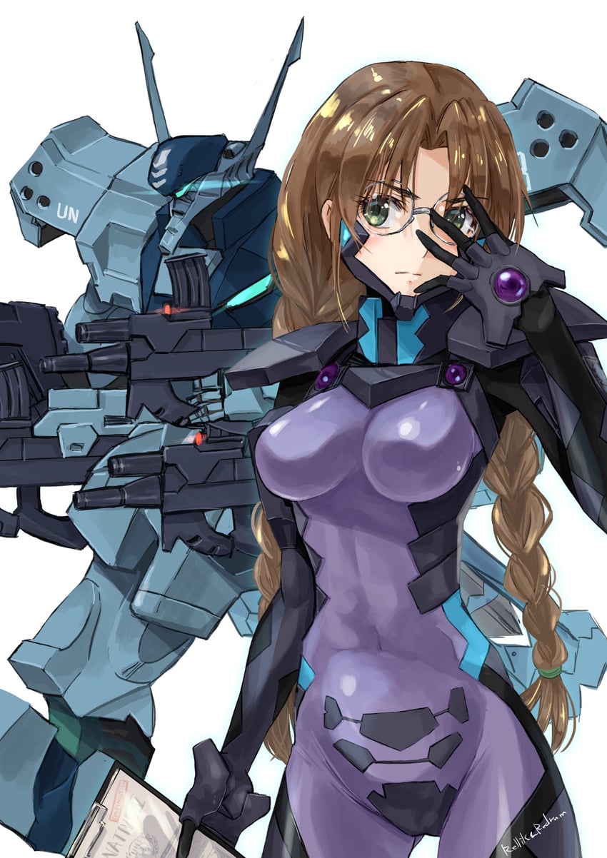 type 94 shiranui and sakaki chizuru (muv-luv and 1 more) drawn by jun_(rellik_&_redrum)