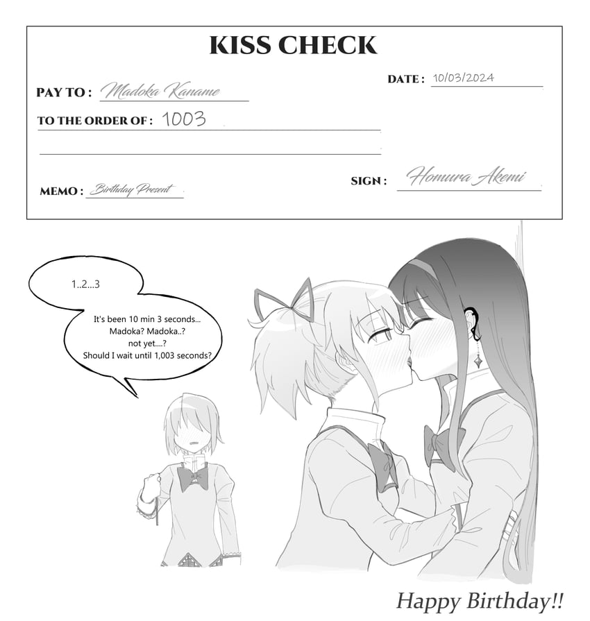akemi homura, kaname madoka, and miki sayaka (mahou shoujo madoka magica) drawn by bluecloud