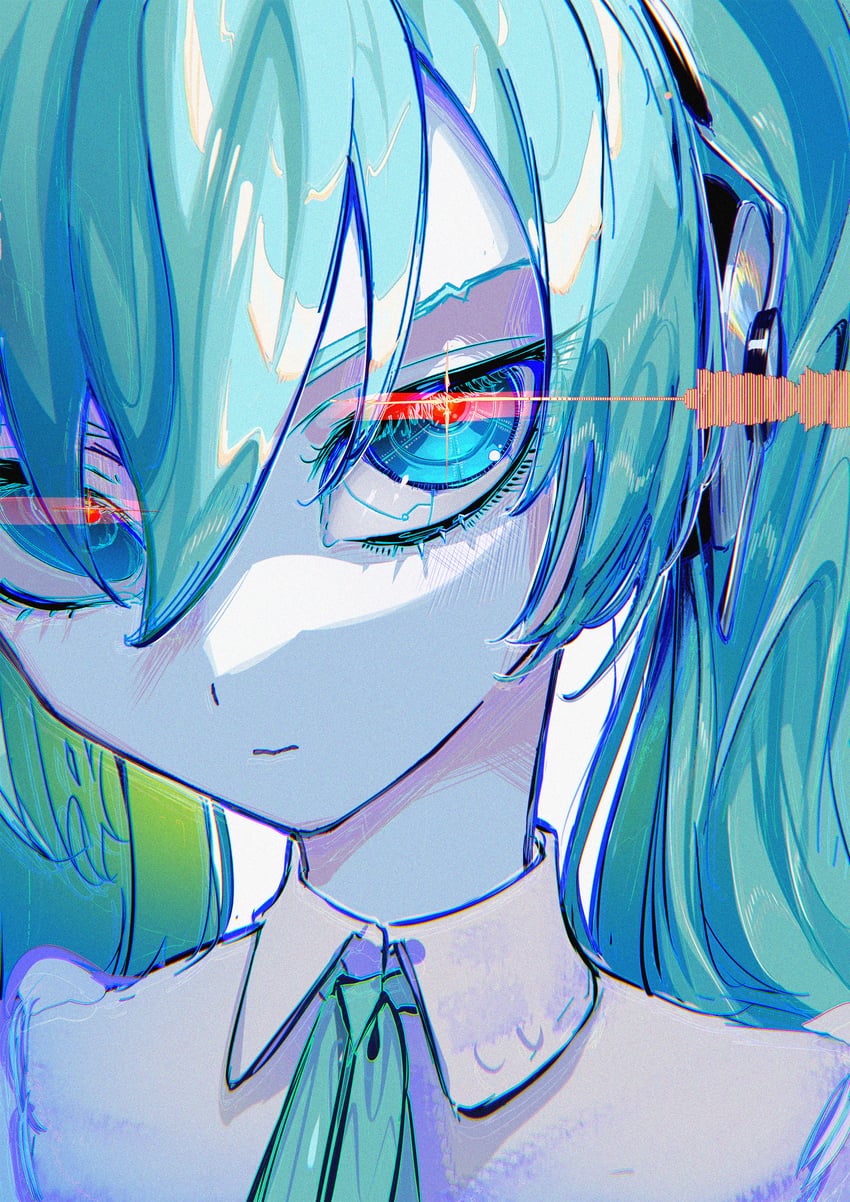 hatsune miku (vocaloid and 1 more) drawn by roitz_(_roitz_)