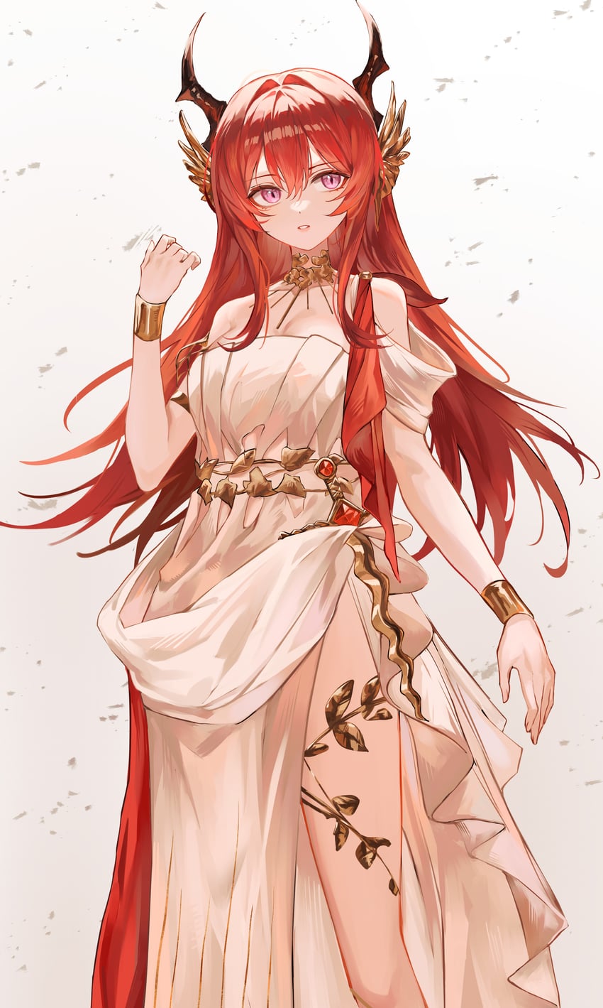 surtr (arknights and 1 more) drawn by puranetto_(vjun4748)