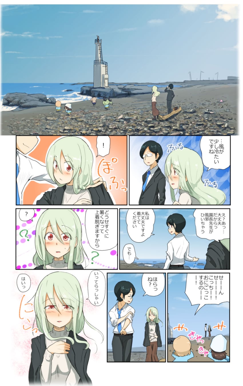 anchovy, shimada arisu, katyusha, mika, tsuji renta, and 1 more (girls und panzer) drawn by jinguu_(4839ms)