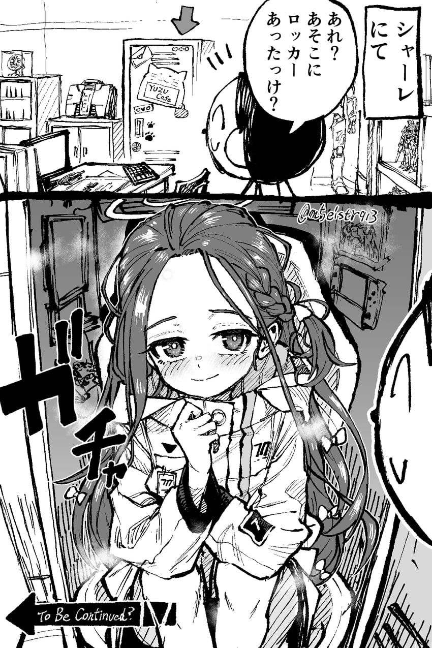 sensei, doodle sensei, and yuzu (blue archive) drawn by jazz_(fukukan)