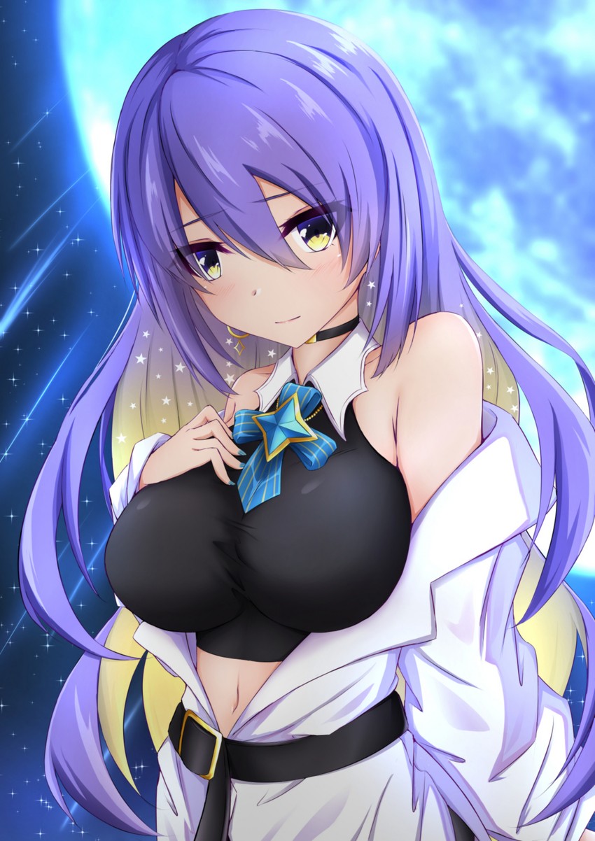 moona hoshinova (hololive and 1 more) drawn by moezi