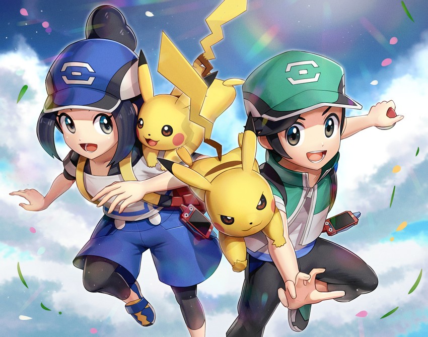 pikachu, porygon, bettie, scottie, and poryphone (pokemon and 1 more) drawn by gonzarez