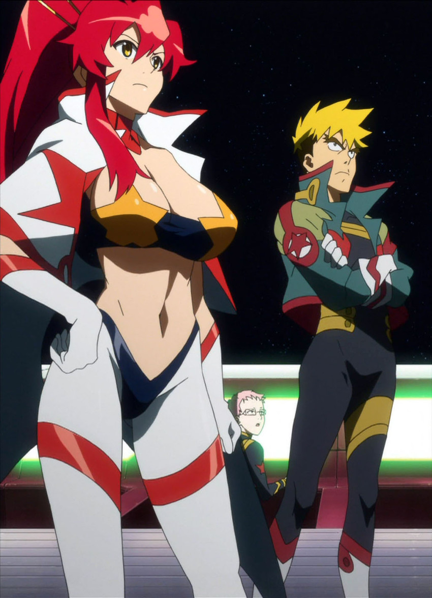 yoko littner, kittan bachika, and space yoko (tengen toppa gurren lagann)