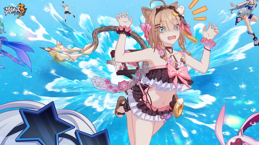 fu hua, yae sakura, pardofelis, kevin kaslana, kalpas, and 1 more (honkai and 1 more)