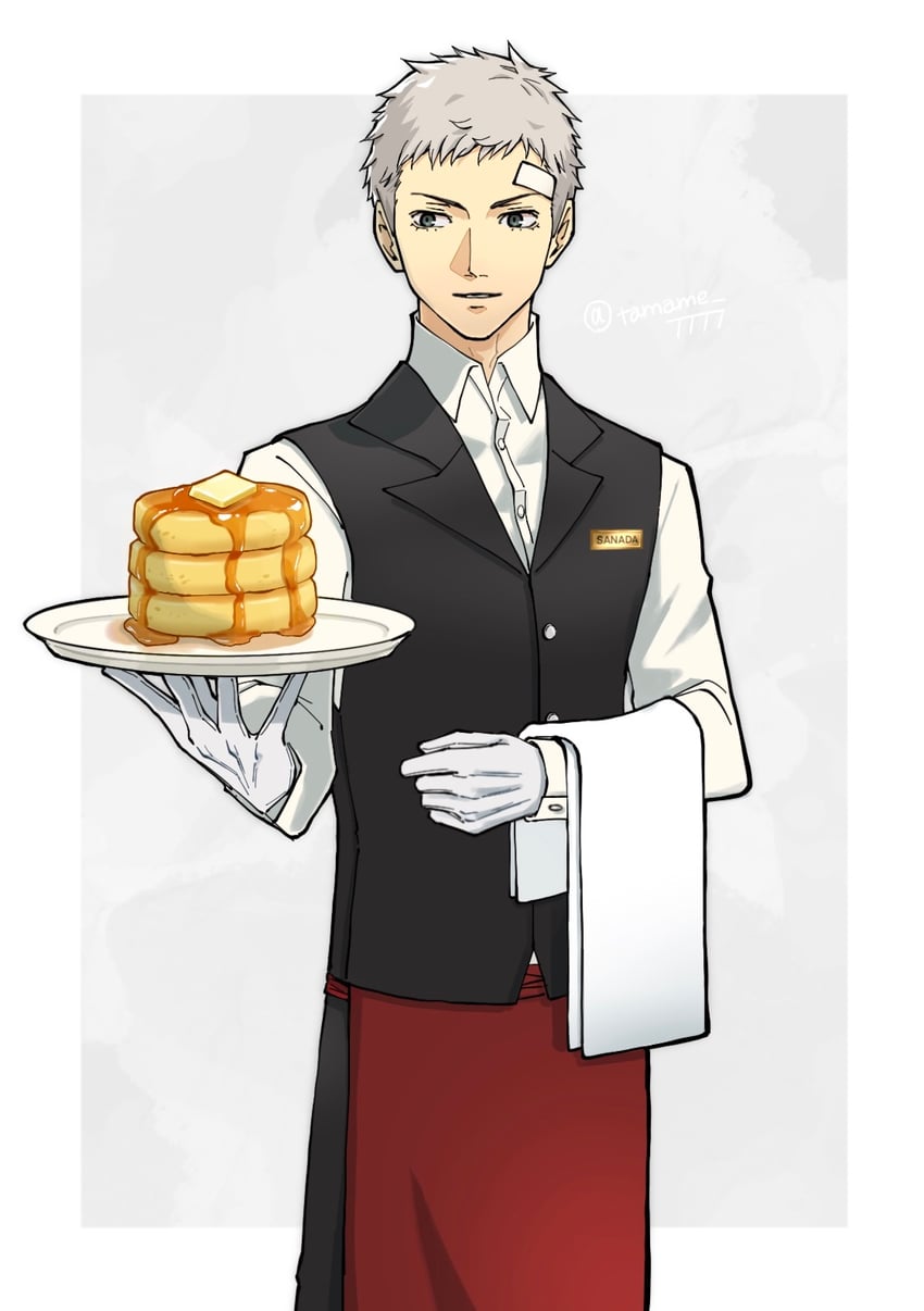 sanada akihiko (persona and 1 more) drawn by tamame_7777