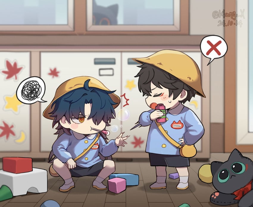 dan heng and blade (honkai and 1 more) drawn by kkong_x