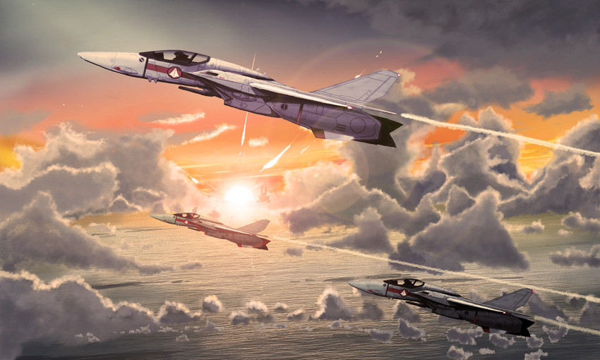 vf-1 (macross and 1 more) drawn by i.t.o_daynamics