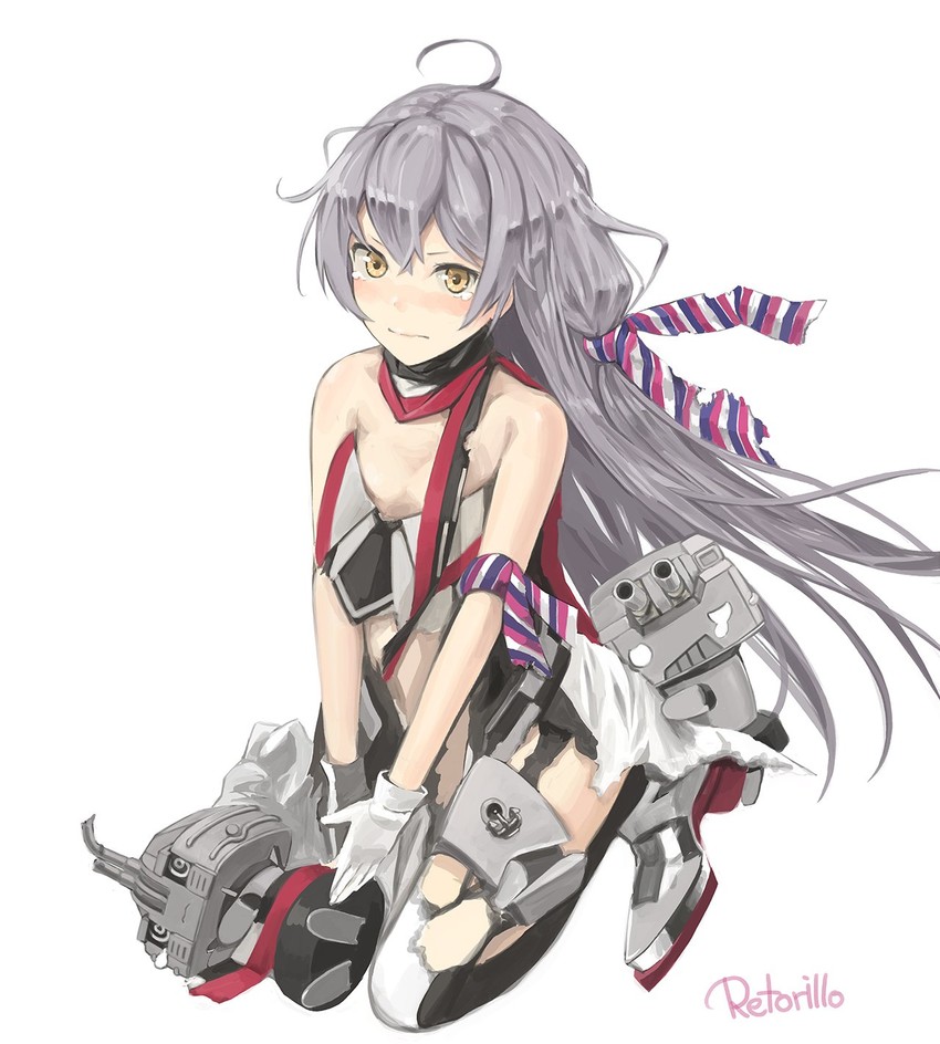 amatsukaze, rensouhou-kun, richelieu, and chou-10cm-hou-chan (kantai collection) drawn by retorillo