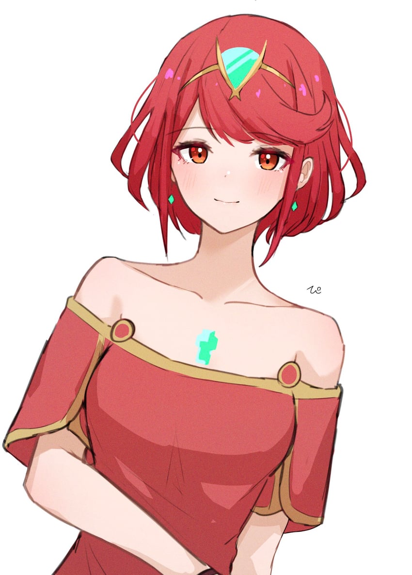 pyra (xenoblade chronicles and 1 more) drawn by ewokakupiece