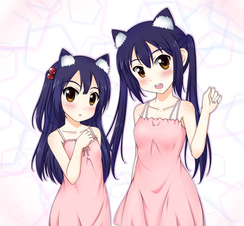 nakano azusa and kitashirakawa anko (k-on! and 2 more) drawn by unico_kasumi