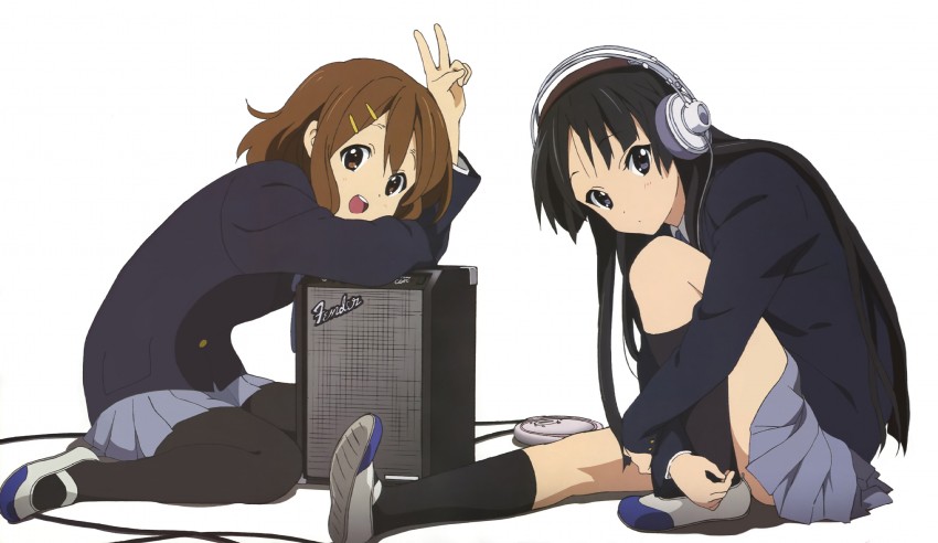akiyama mio and hirasawa yui (k-on! and 1 more) drawn by sezaki_rie