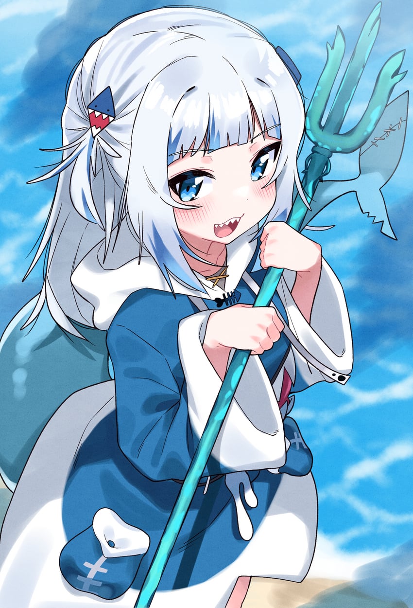 gawr gura (hololive and 1 more) drawn by tosyeo