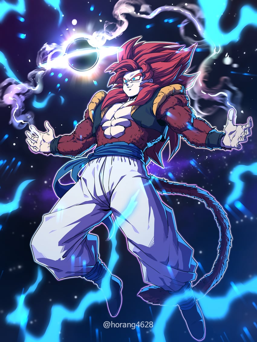 gogeta (dragon ball and 1 more) drawn by horang4628