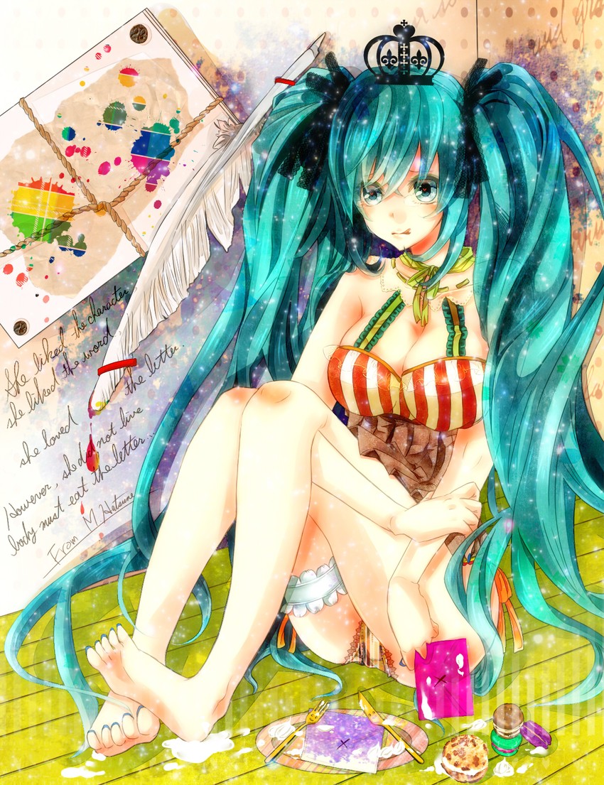 hatsune miku (vocaloid) drawn by togashi_(choco-bakama_kitchen)