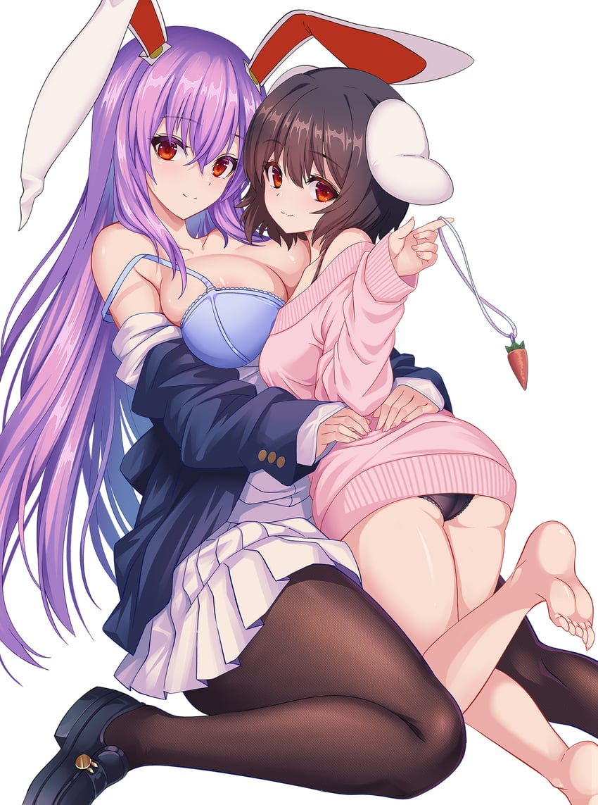 reisen udongein inaba and inaba tewi (touhou) drawn by hijikawa_arashi