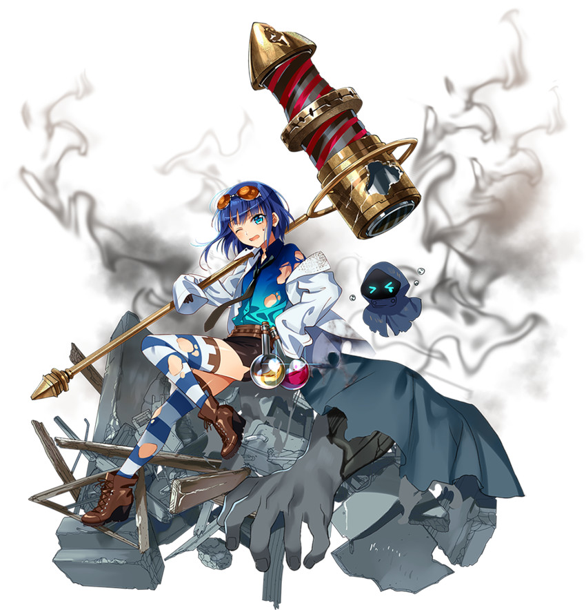 frankenstein's castle (oshiro project:re) drawn by k-suwabe and murakami_yuichi