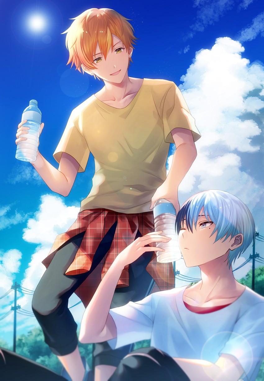 shinonome akito and aoyagi touya (project sekai) drawn by offtoon12
