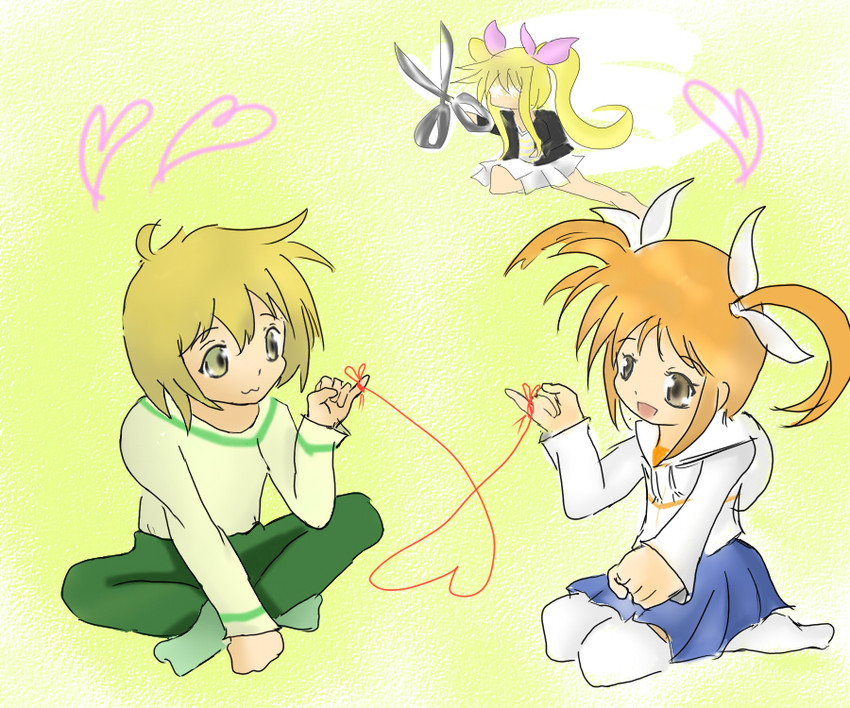 fate testarossa, takamachi nanoha, and yuuno scrya (lyrical nanoha and 1 more)