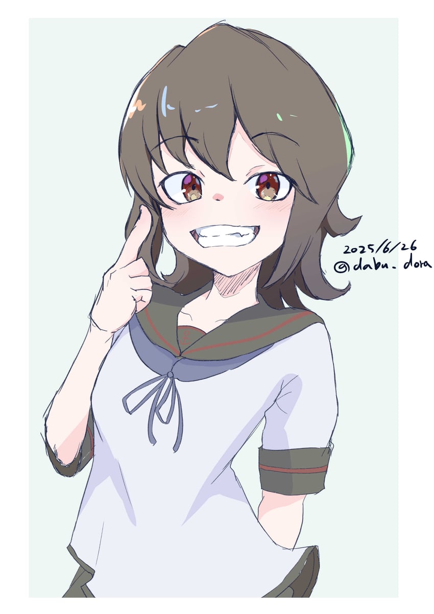 miyuki and miyuki kai ni (kantai collection) drawn by dabu_dora
