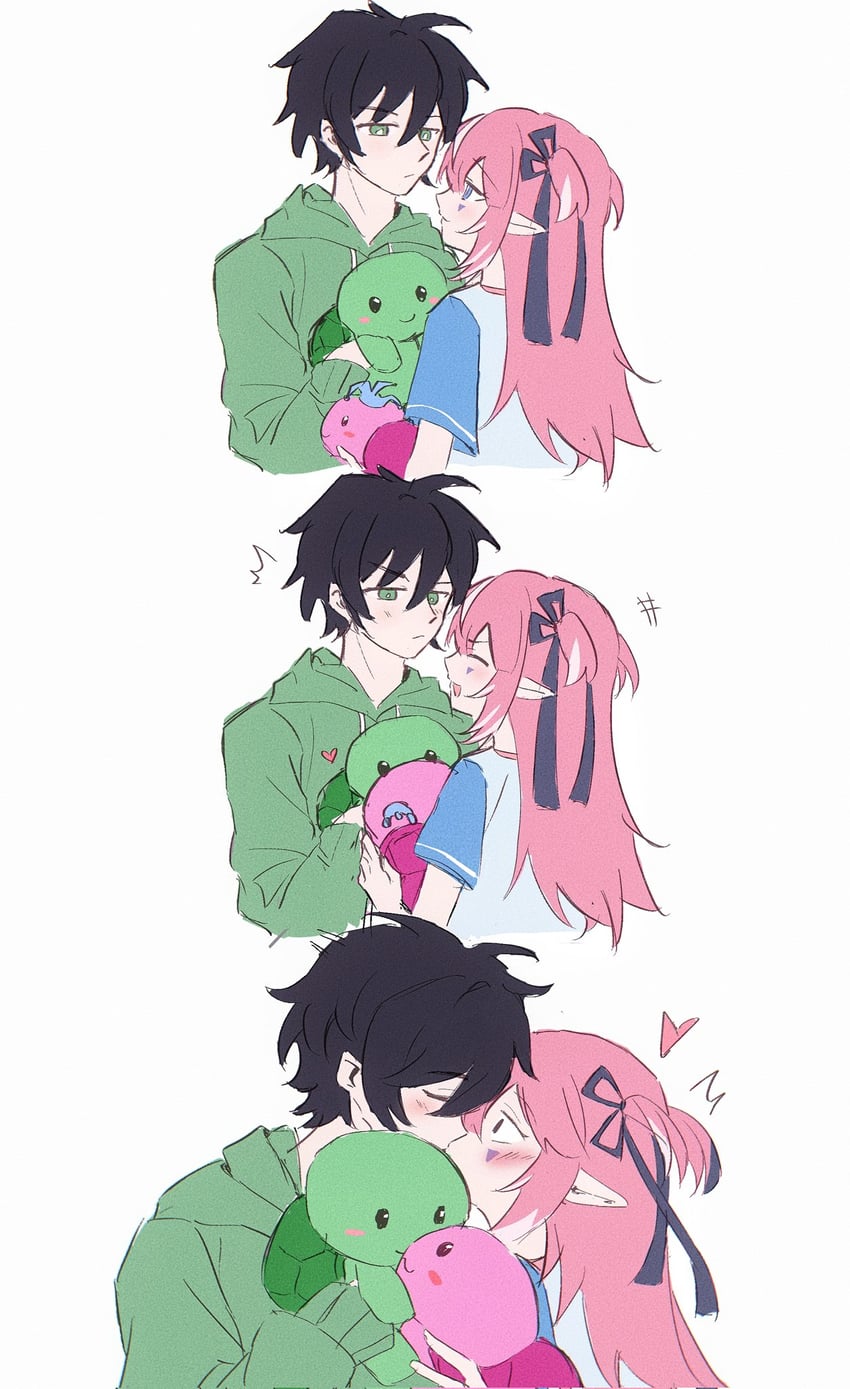 vedal987 and camila (indie virtual youtuber and 1 more) drawn by pinkpink939