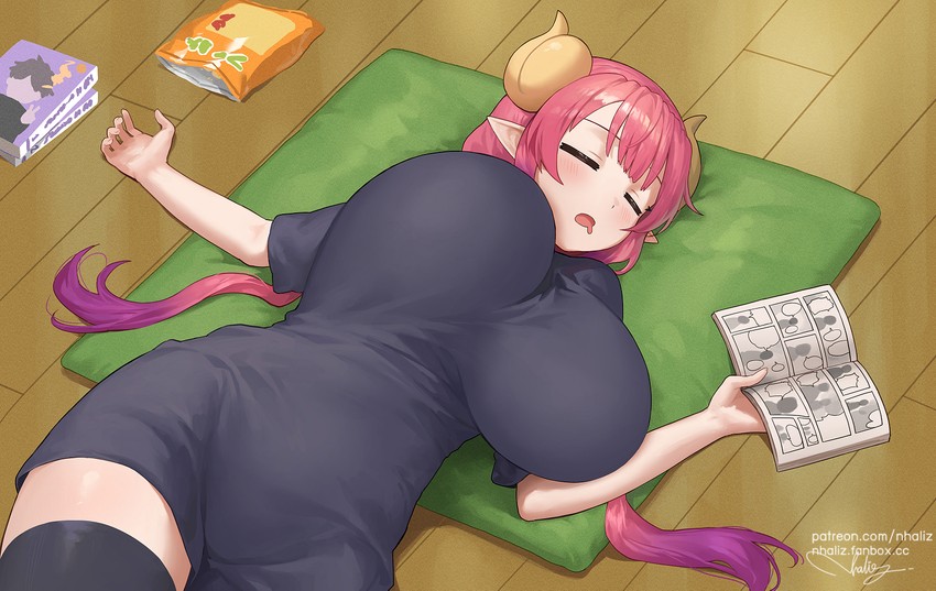 ilulu (kobayashi-san chi no maidragon) drawn by nhaliz