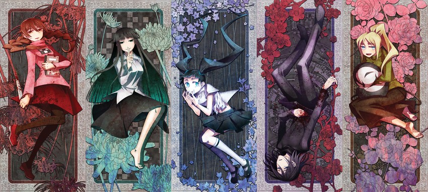 madotsuki, poniko, monoko, uboa, monoe, and 1 more (yume nikki) drawn by itein