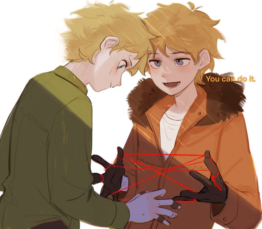 kenny mccormick and tweek tweak (south park) drawn by rrrrrrrrrrrou1