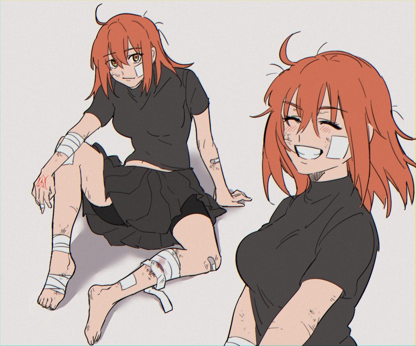 fujimaru ritsuka (fate and 1 more) drawn by kulissara-aung