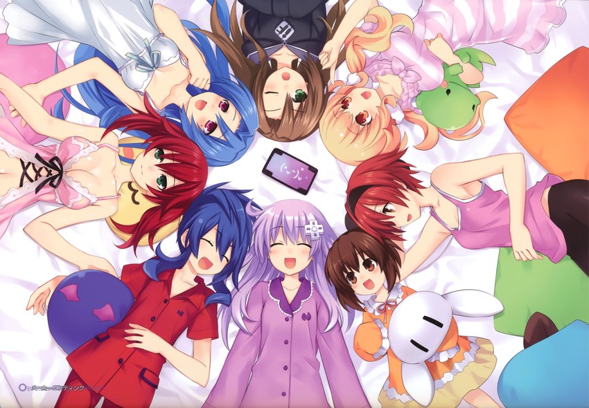 nepgear, if, compa, nippon ichi, 5pb, and 3 more (neptune and 2 more) drawn by tsunako