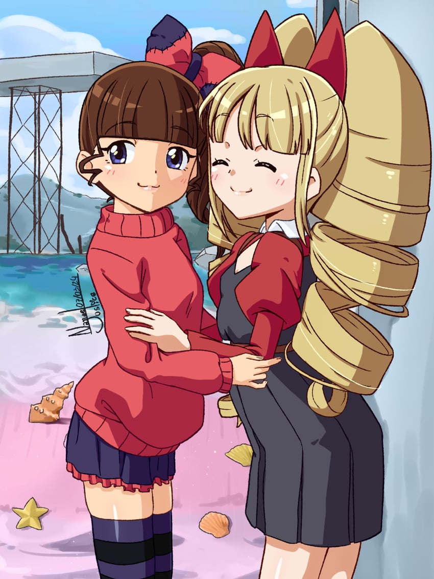 tamaki and swanilda (original) drawn by nanaeljustice