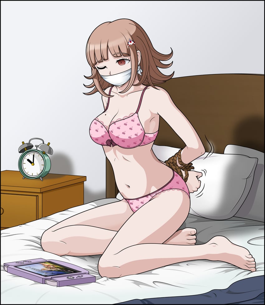 nanami chiaki (danganronpa and 2 more) drawn by just_some_guy