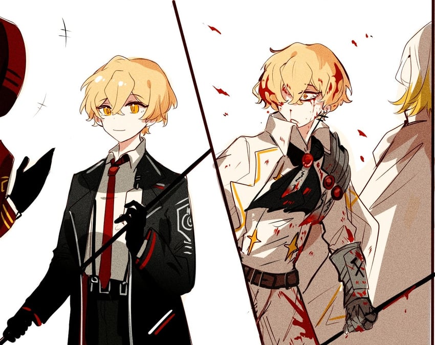faust, sinclair, and dante (project moon and 1 more) drawn by aislan